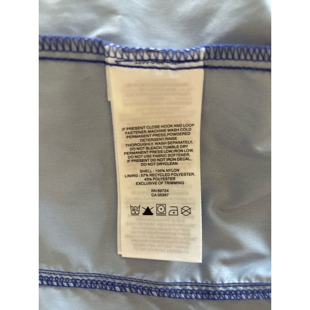 Columbia Womens Blue Lightweight Hooded Windbreaker Jacket Rain Hiking S READ - Picture 5 of 11